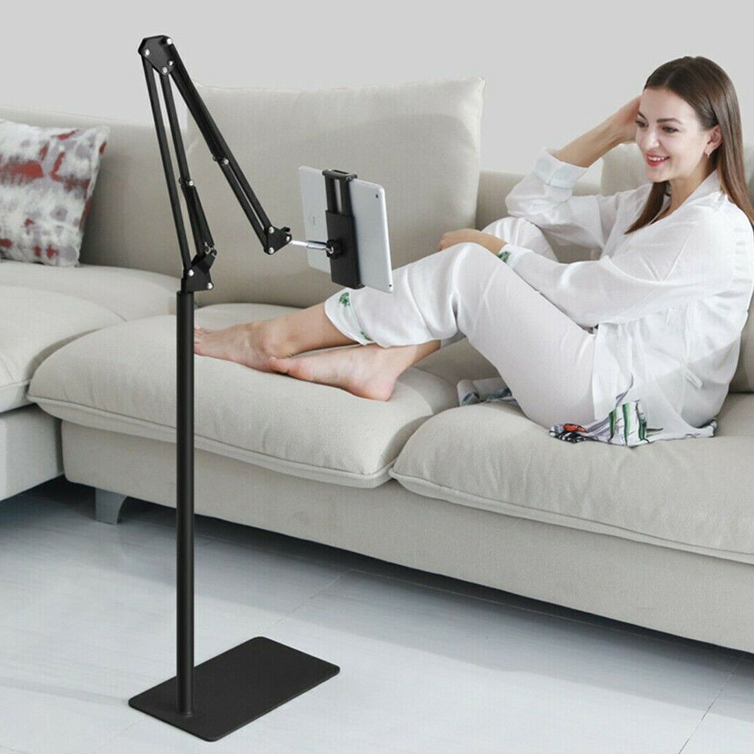 Universal 360 Adjustable Floor Stand Holder For Tablet IPad Phone 3.5 11in