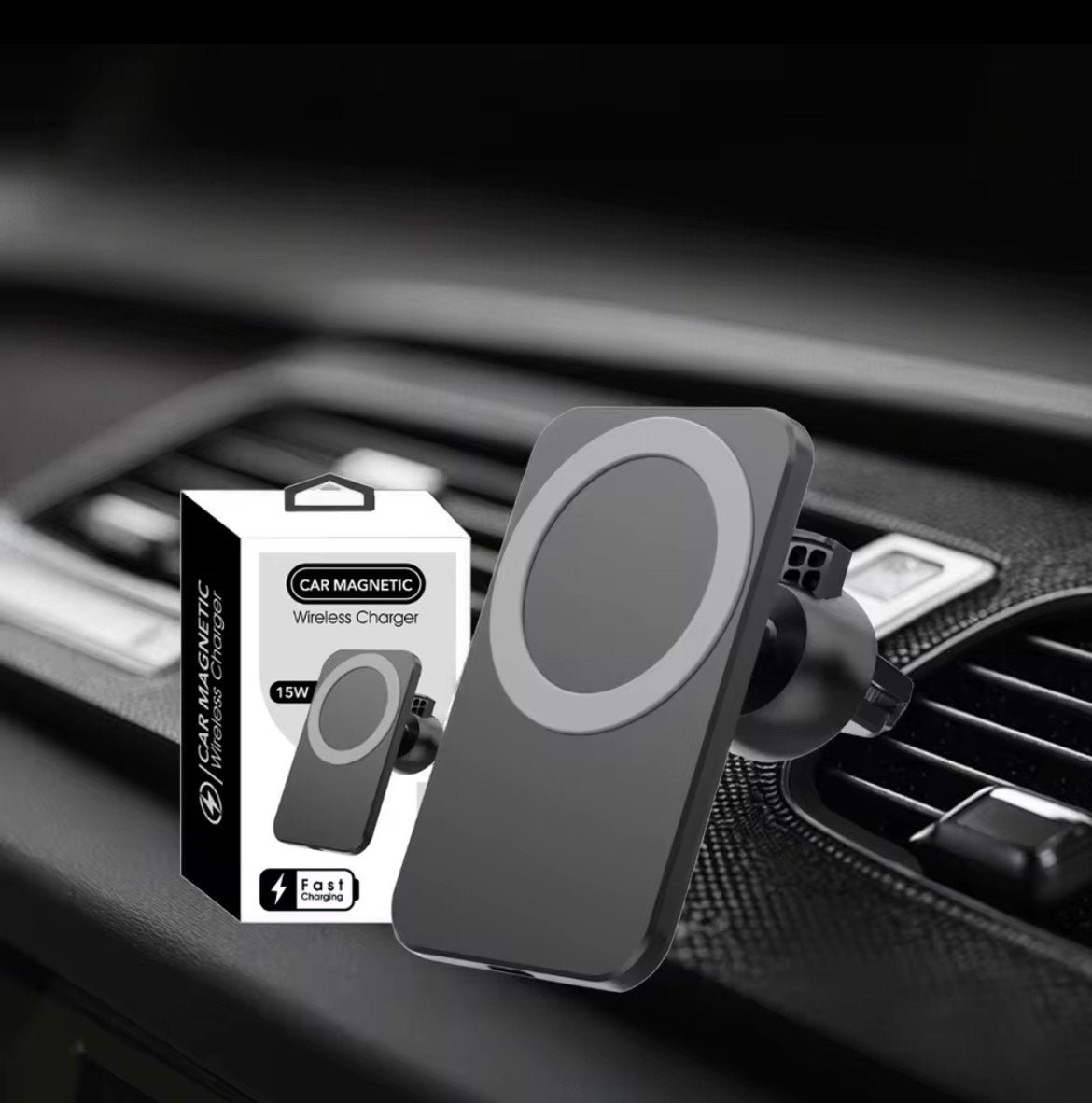 15W Magnetic Car Wireless Charger