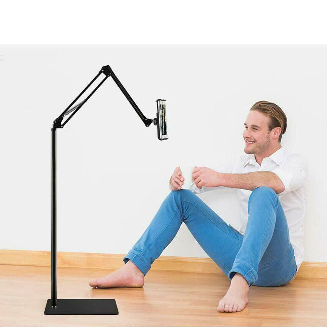 Universal 360 Adjustable Floor Stand Holder For Tablet IPad Phone 3.5 11in